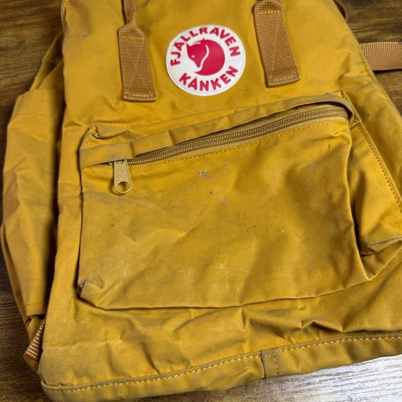 Fjallraven Kanken Mini Backpack Mustard Yellow Kids Small School Bag - Picture 2 of 4